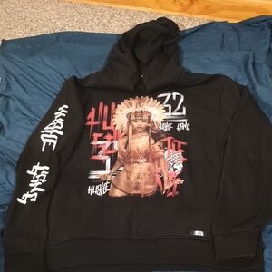 Hustle Gang Black Graphic Hoodie